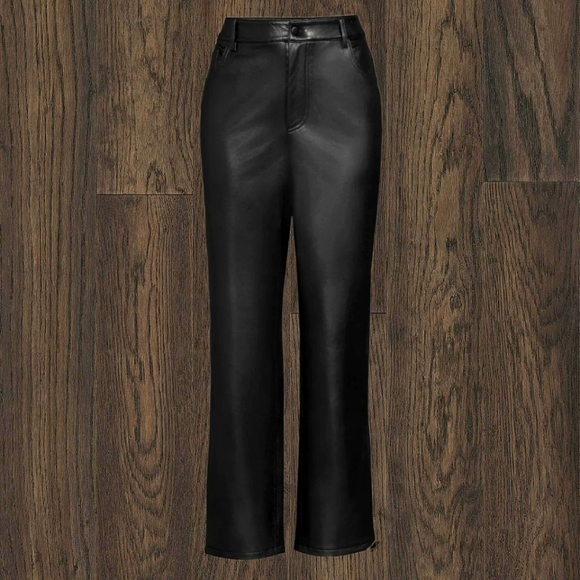 Scoop Faux Leather Relaxed '90s Pants - Picture 6 of 7